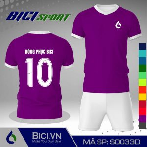 Áo thể thao màu tím huế kết hợp trắng rực rỡ