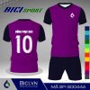 Set thể thao màu tím huế phối xanh đen hot