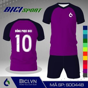 Set thể thao màu tím huế phối xanh đen ngầu