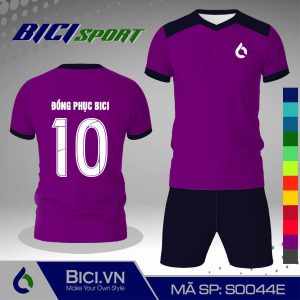Set thể thao màu tím huế phối xanh đen rực rỡ