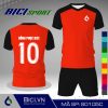Set áo thể thao màu cam đậm kết hợp đen cool