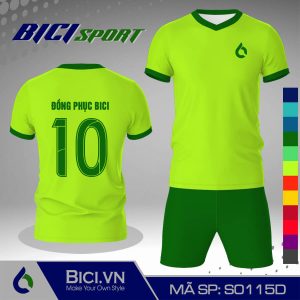 Set bóng đá màu xanh chuối phối xanh lá lịch lãm
