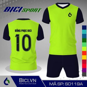 Set thể thao màu xanh chuối phối xanh đen hot