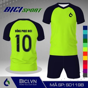 Set thể thao màu xanh chuối phối xanh đen ngầu
