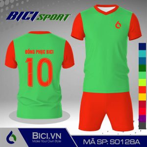Set đá banh màu xanh ngọc phối cam đậm siêu đẹp