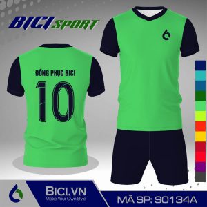 Mẫu áo thể thao màu xanh ngọc phối xanh đen mới