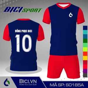 Quần áo bóng đá màu xanh bích phối đỏ hot