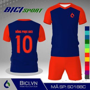 Quần áo thể thao màu xanh bích phối cam đậm đẳng cấp
