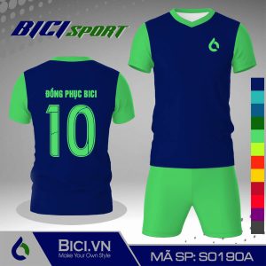 Set bóng đá màu xanh bích phối xanh ngọc hot
