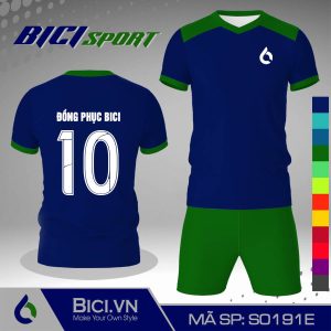Đồ bóng đá màu xanh bích phối xanh lá đẳng cấp