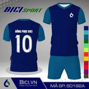 Mẫu đồ bóng đá màu xanh bích phối xanh yamaha ngầu