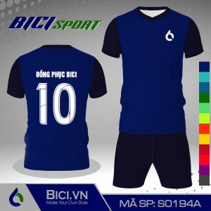 Đồ đá banh màu xanh bích phối xanh đen hot