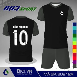 Set thể thao màu đen phối xám đậm chất