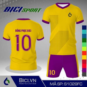 Mẫu set thể thao vàng cúc phối màu viền siêu ngầu