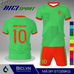 Đồ đá banh xanh ngọc phối viền màu cool