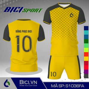 Set bộ thể thao màu vàng cúc phối hoa văn màu đẹp