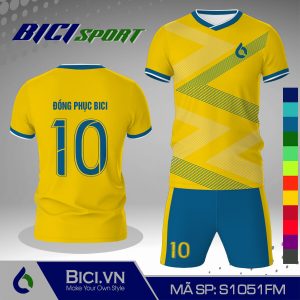 Bộ đá banh màu vàng cúc phối họa tiết ấn tượng