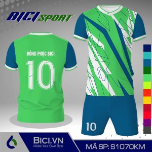 Mẫu đồ đá banh họa tiết xanh ngọc phối màu chuyên nghiệp