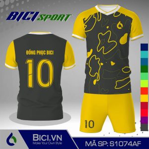 Mẫu set đá banh hoa văn xám phối màu cá tính