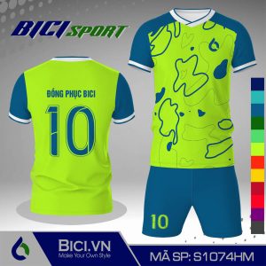 Set thể thao hoa văn xanh chuối phối màu ngầu