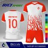 Set bộ bóng đá trắng kết hợp hoa văn màu cool
