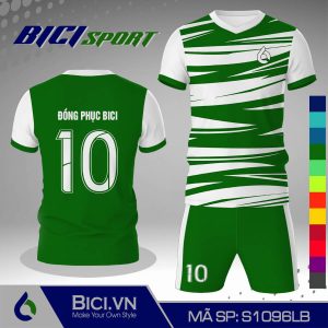 Set bộ bóng đá họa tiết xanh lá phối màu cool