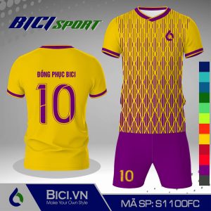 Đồ thể thao vàng cúc phối hoa văn màu hot