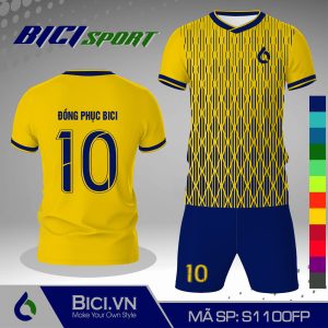 Đồ thể thao vàng cúc phối hoa văn màu ấn tượng